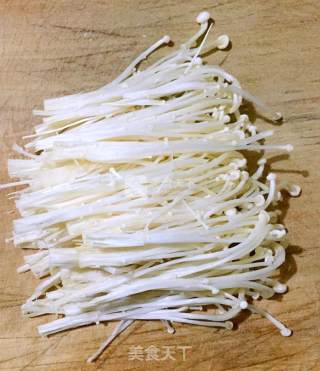 Steamed Enoki Mushroom with Garlic Shrimp recipe
