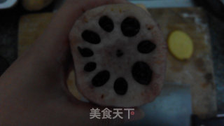 Two-color Sweet-scented Osmanthus Glutinous Rice Lotus Root recipe