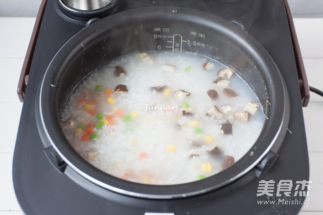 Supor Steam Ball Kettle Colorful Shrimp Congee recipe
