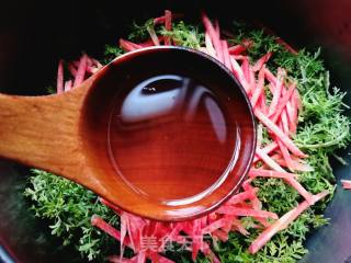 Double Steamed Carrots with Rice and Wormwood recipe