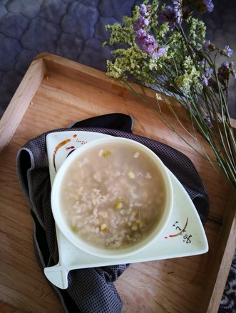 Brown Rice and Mung Bean Porridge recipe