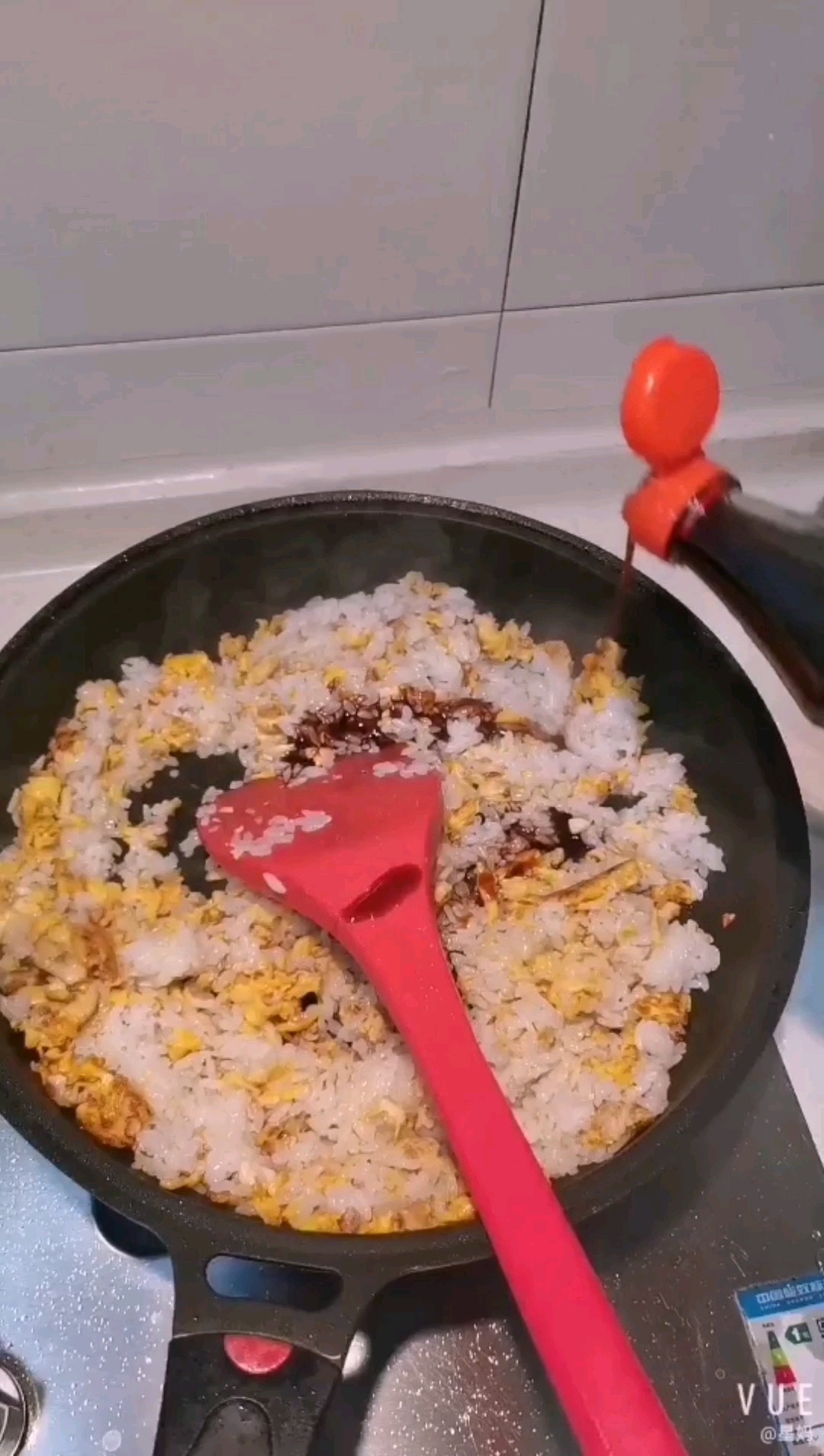 Duck Egg Fried Rice with Minced Meat recipe