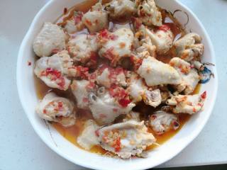 Steamed Chicken Wings with Chopped Pepper recipe