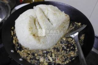 Fried Rice with Dried Bamboo Shoots and Glutinous Rice recipe