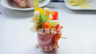 Honey Bacon Color Vegetable Roll recipe