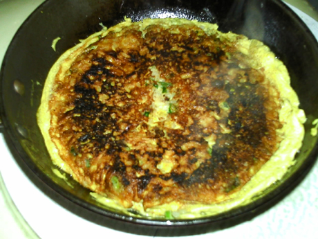 Scallion Rice Omelette recipe