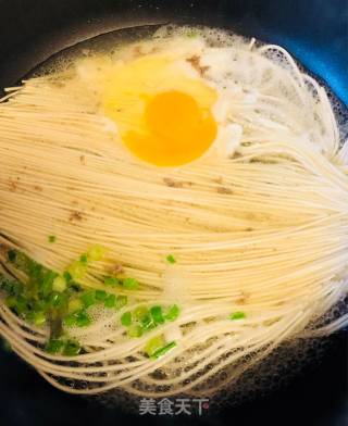 Noodles with Bone Broth and Egg recipe