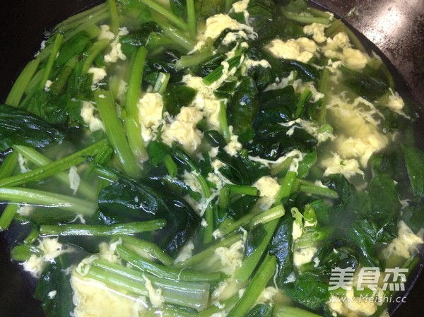 Spinach and Egg Soup recipe