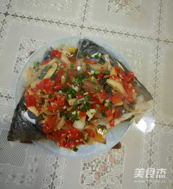 Steamed Fish Head with Chopped Pepper recipe