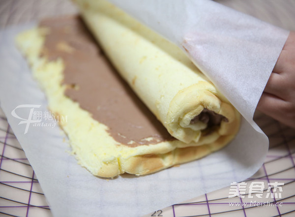 Super Simple Christmas Tree Root Cake Roll-super Popular Recipe recipe