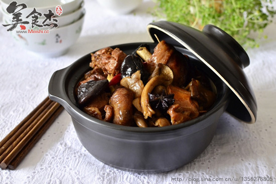 Braised Chai Chicken with Shuang Mushroom recipe