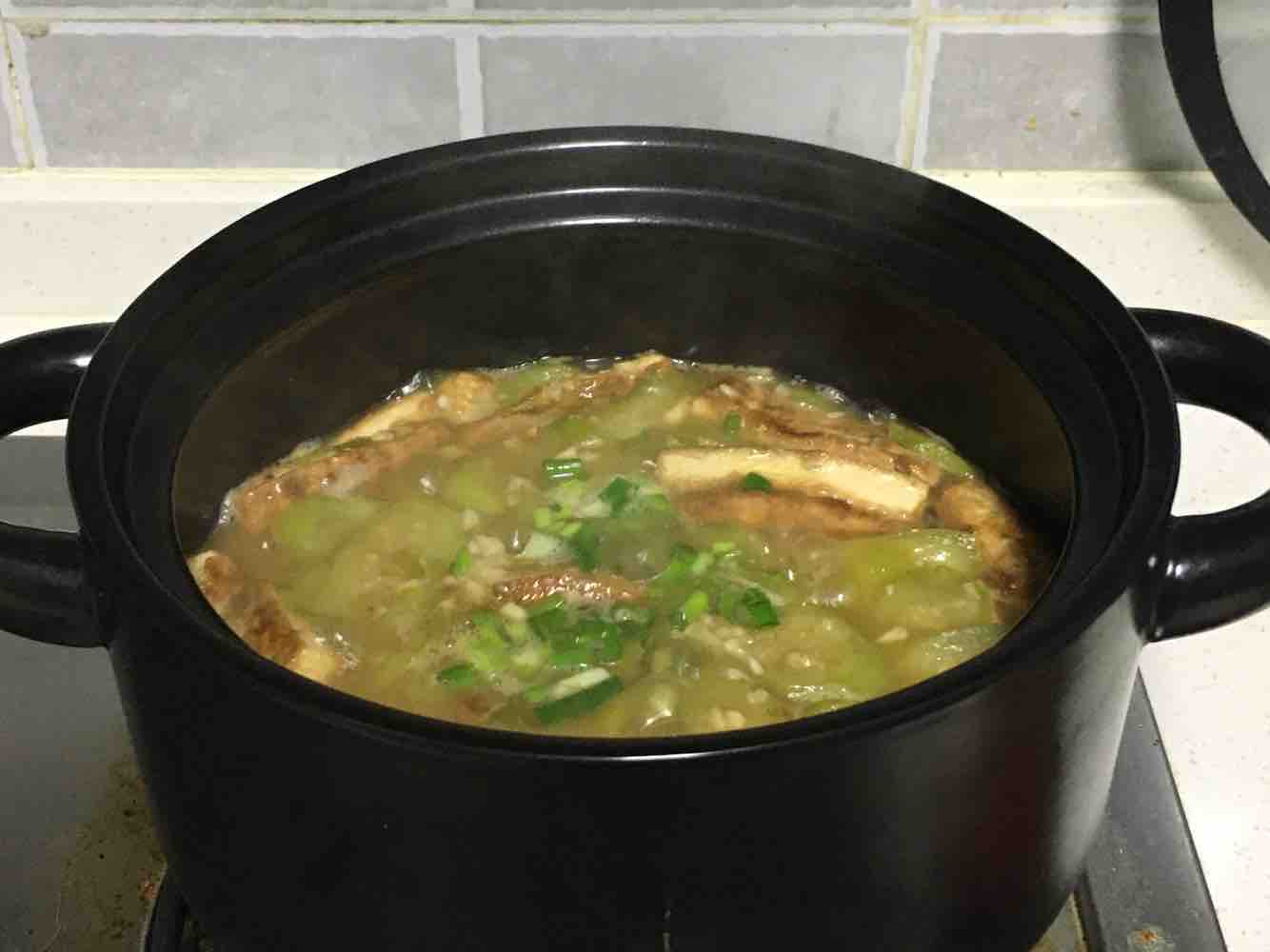 Loofah Tofu Soup recipe