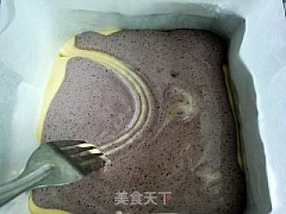 Purple Sweet Potato Marble Cake recipe