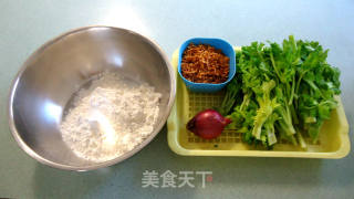 Celery Leaf Pancakes recipe