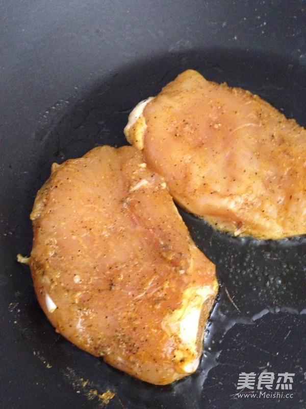 Fried Chicken Breast with Black Pepper recipe