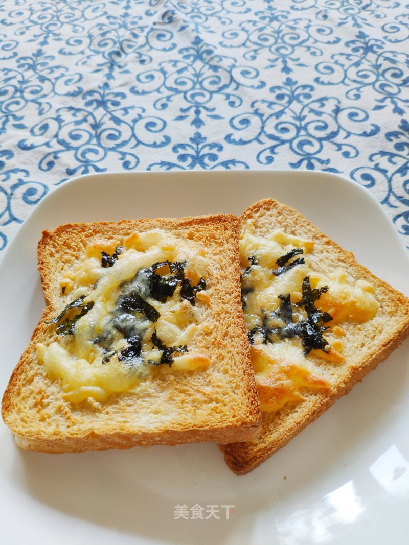 Baked Seaweed with Bread Cheese recipe