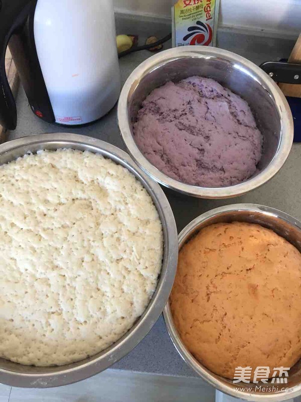 Colorful Flowering Buns recipe