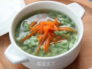 Spinach and Fish Paste Soup recipe