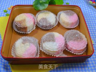 Colorful Snowy Mooncakes recipe