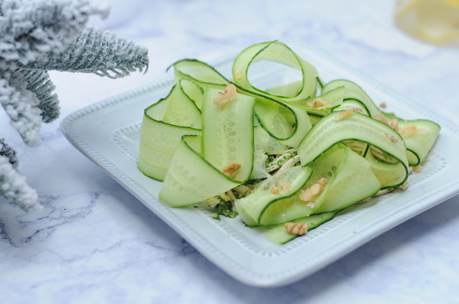 Refreshing Cucumber Salad with Goddess Dressing recipe