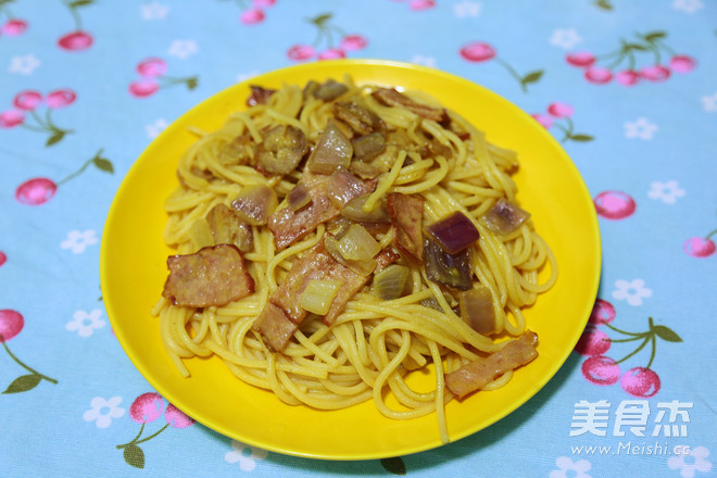 Curry Bacon Pasta recipe