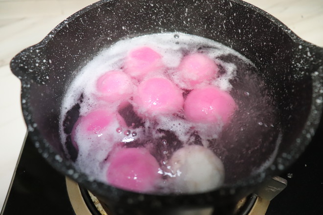 Rose Glutinous Rice Balls recipe