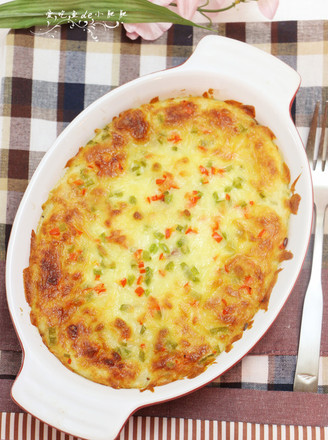 Cheese Baked Mashed Potatoes recipe