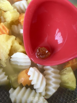 "sweet and Sour Appetizer" Pineapple Sweet Potato Soup recipe