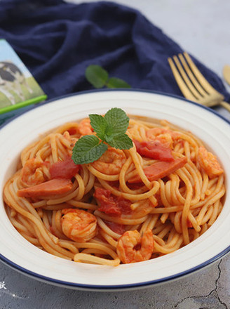Shrimp Tomato Pasta recipe