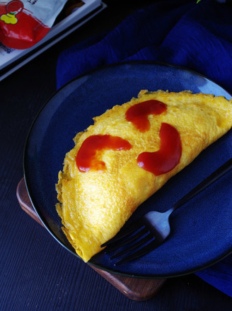 Omelette Rice with Tomato Sauce recipe