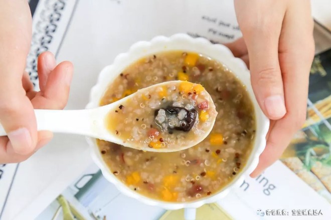 Quinoa and Red Bean Porridge Baby Food Supplement Recipe recipe