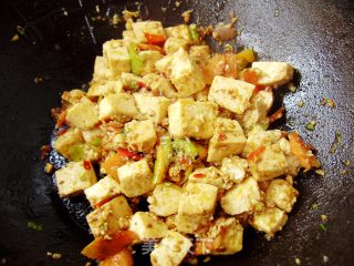 Stir-fried Tofu with Green Pepper recipe