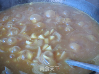 Curry Potato Squid Noodle recipe