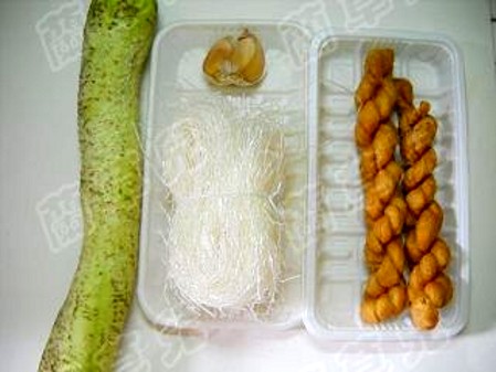 Twisted Loofah Vermicelli Soup recipe