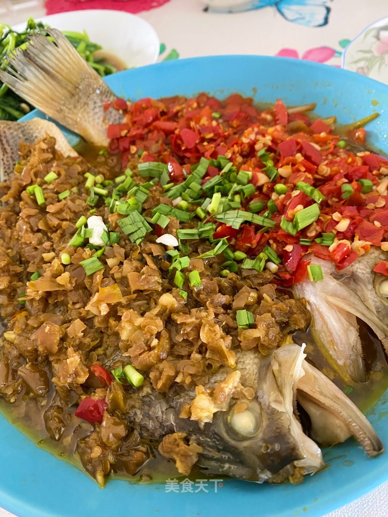 Double Pepper Steamed Fish recipe