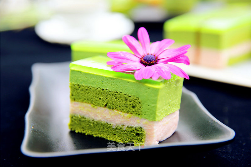 Matcha Chocolate Mousse Cake recipe