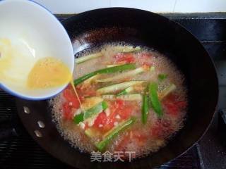 Okra Tomato Egg Soup recipe