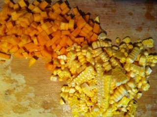 Creamy Pumpkin Corn Sesame Porridge recipe