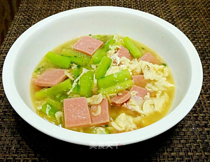 Cucumber Ham Egg Soup recipe