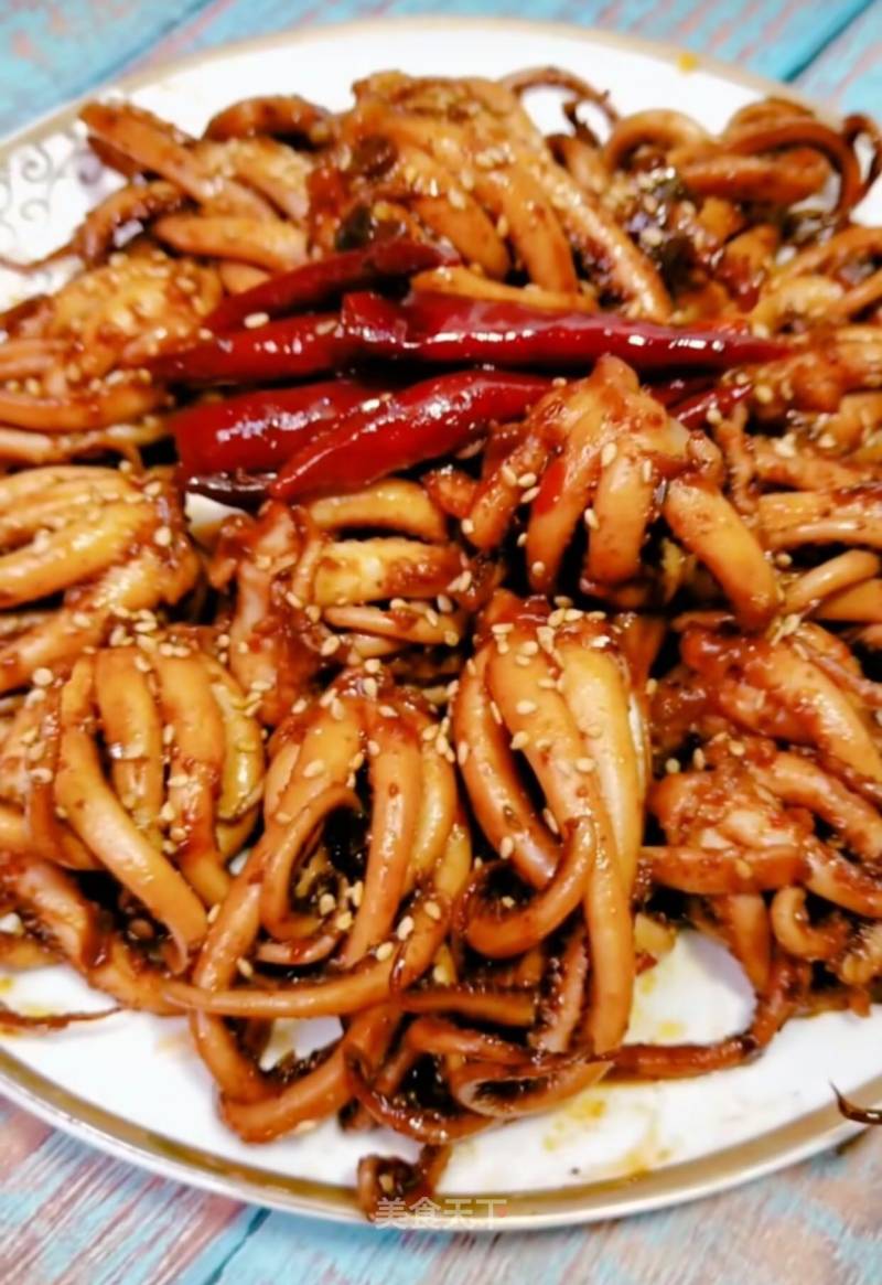 Spicy Squid Silk recipe