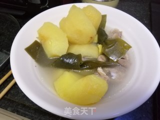 Apple Series 9: Apple Spare Ribs Seaweed Soup recipe