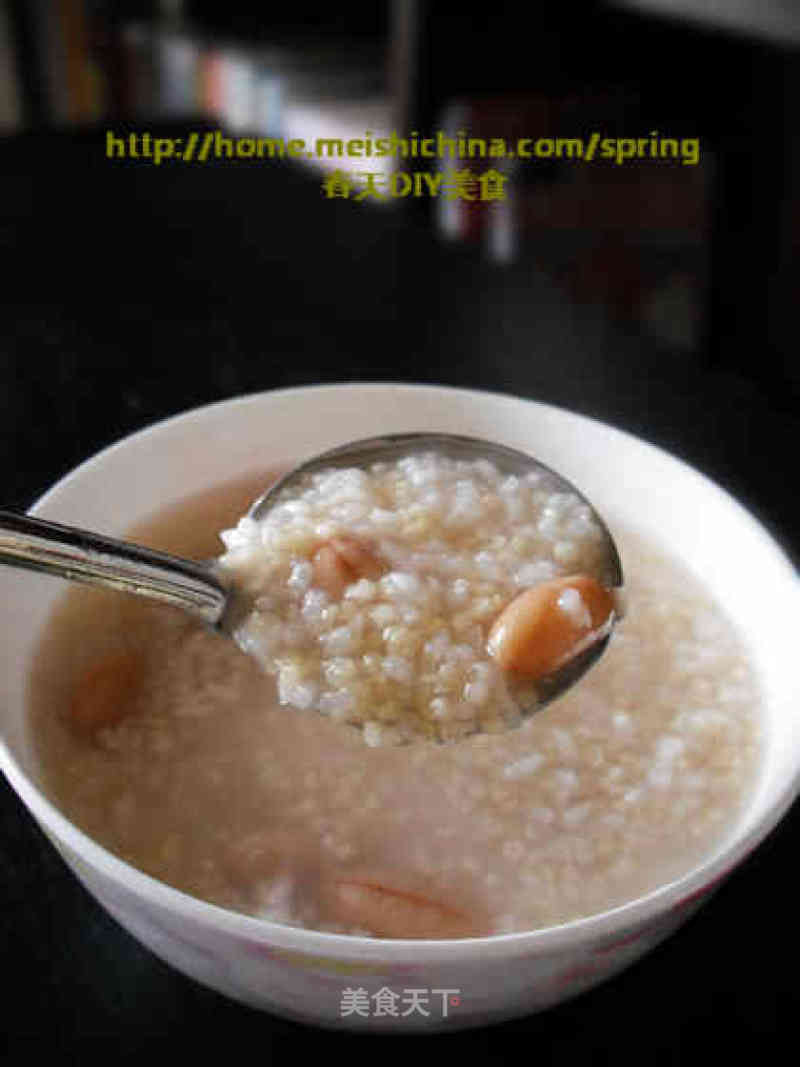 Peanut Double Rice Porridge recipe