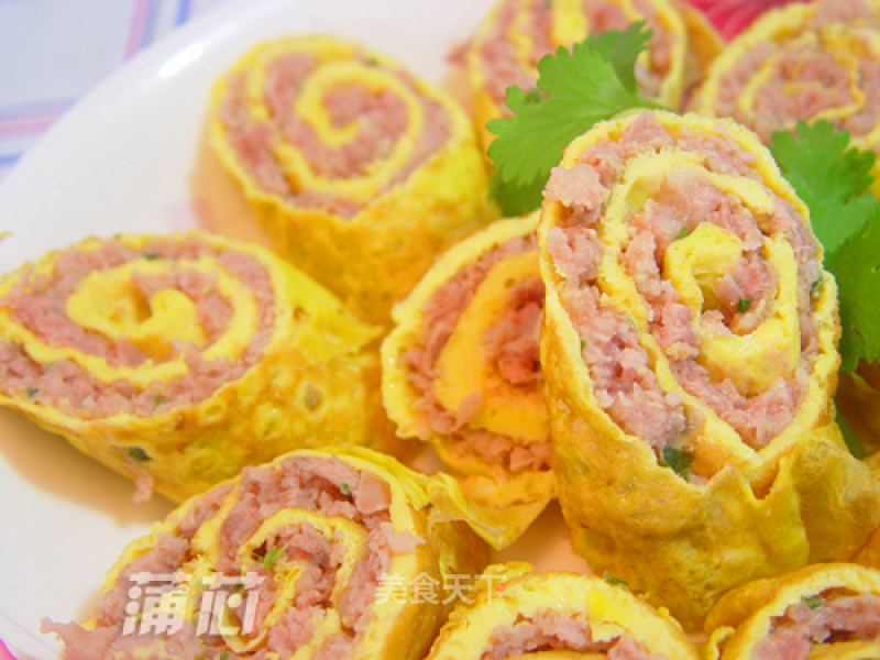 Golden Pork Omelet recipe