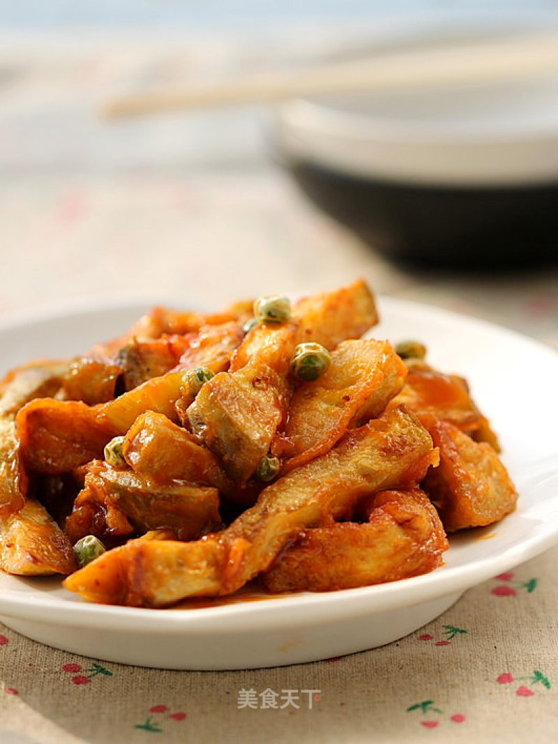 Eggplant Strips in Tomato Sauce recipe