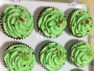 Christmas Tree Cupcakes recipe