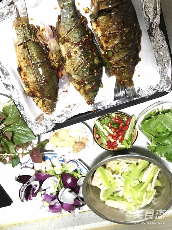 Grilled Crucian Carp recipe