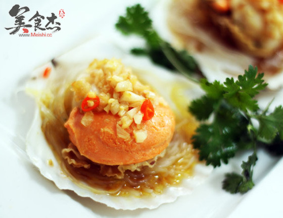 Steamed Scallops with Garlic Vermicelli recipe