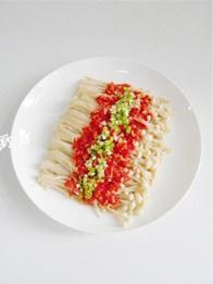 Chopped Pepper Enoki Mushroom recipe