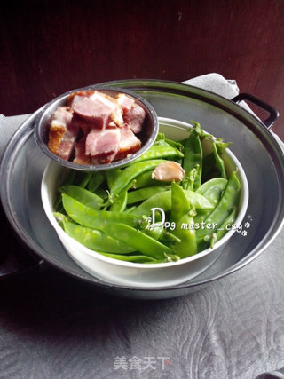 【fried Pork with Snow Pea】 recipe