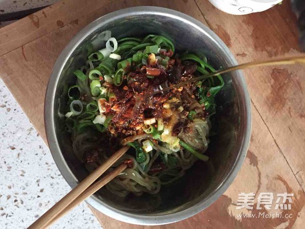 Spinach with Vermicelli recipe